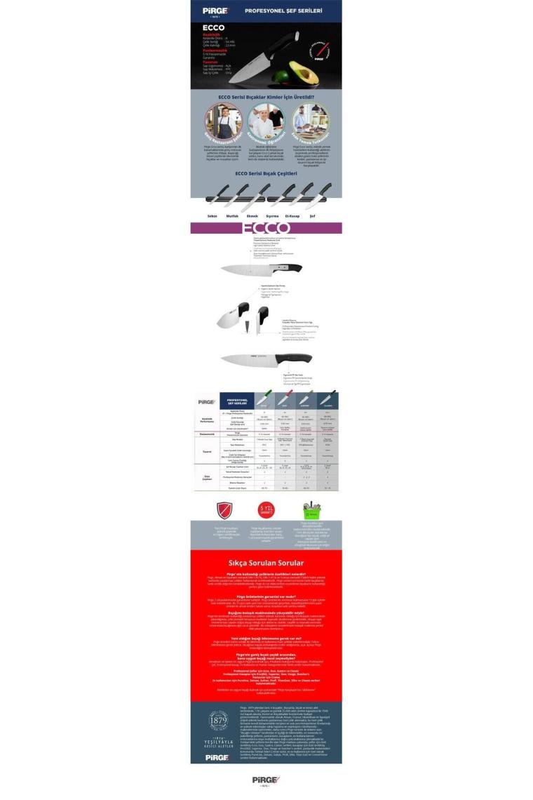 Ecco Şef Bıçağı 16 Cm 38159