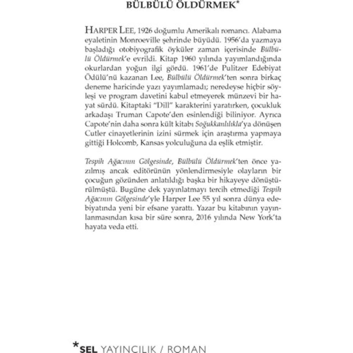 Bülbülü Öldürmek - Harper Lee