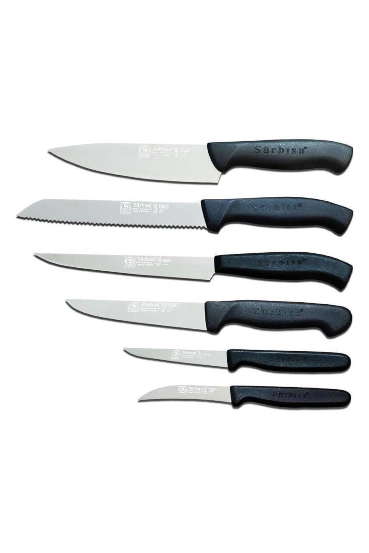 Sürbısa 6 Parça Siyah Mutfak Bıçak Seti Set4
