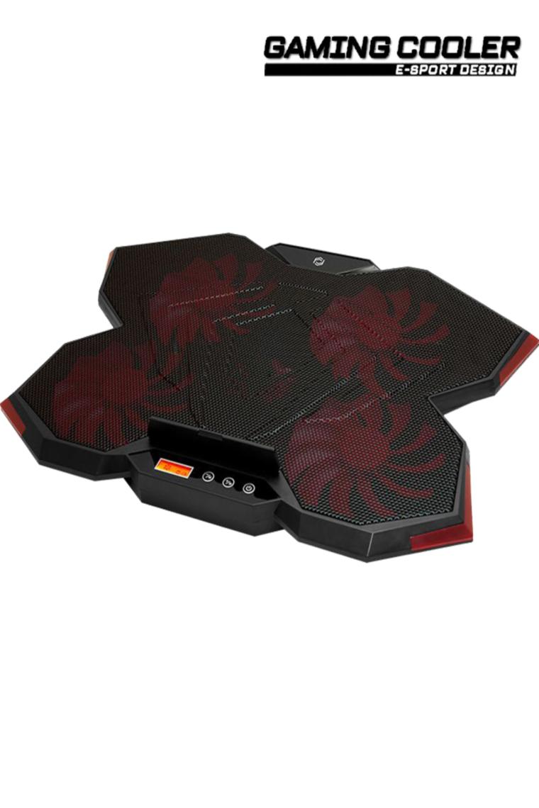 Fnc-5255b Gp5 E-sport Design 5 Fanlı Ledli Lcd Kontrol Panelli 15-17" Pro Standlı Notebook Soğutucu