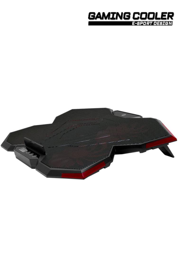 Fnc-5255b Gp5 E-sport Design 5 Fanlı Ledli Lcd Kontrol Panelli 15-17" Pro Standlı Notebook Soğutucu