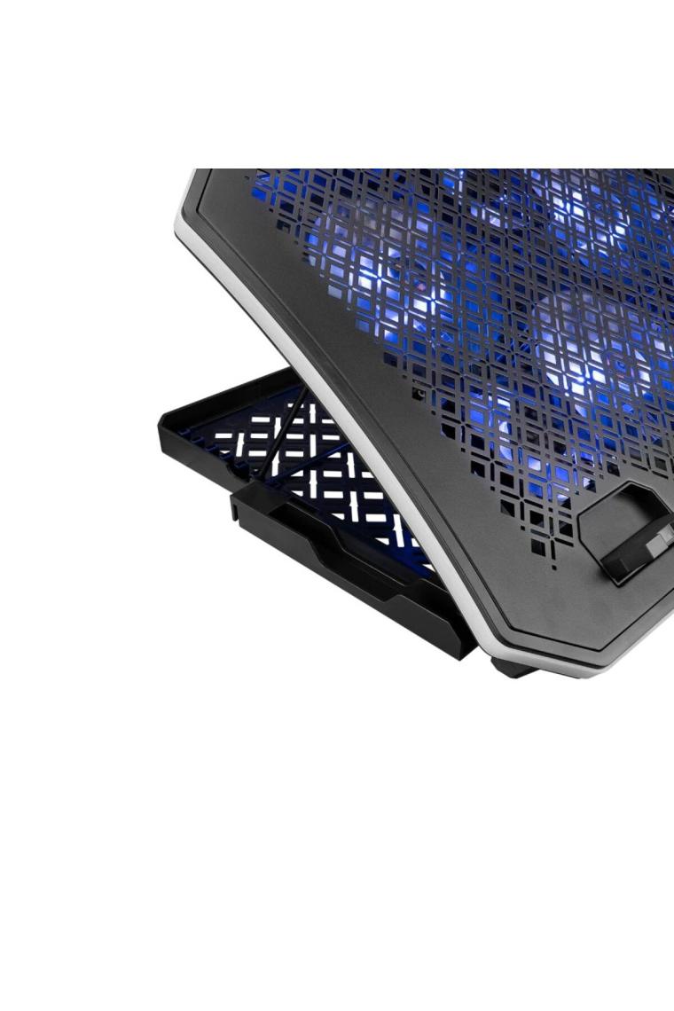 Ad-rc34 Metafor Siyah Rgb 6 Fanlı Telefon Tutuculu Rgb Işıklı 10-19inç Notebook Soğutucu Stand