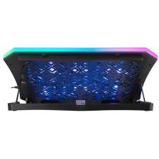 Ad-rc34 Metafor Siyah Rgb 6 Fanlı Telefon Tutuculu Rgb Işıklı 10-19inç Notebook Soğutucu Stand