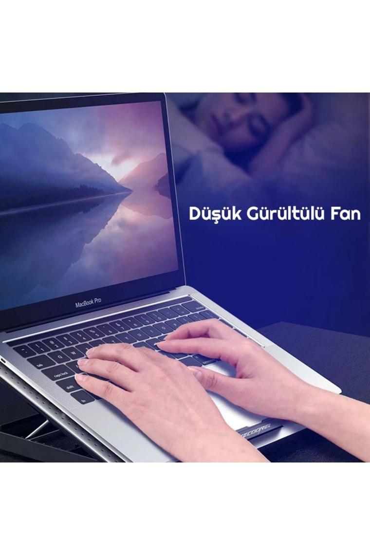 Triline Icecoorel Alimünyum Hız Ayarlı Notebook Soğutucu Ergonomik Stand