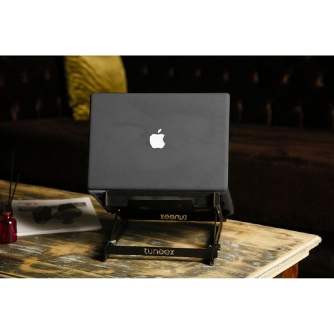TUNEEX 2'Lİ OFİS SETİ - 5 KADEMELİ METAL NOTEBOOK LAPTOP YÜKSELTİCİ ALTLIK & TELEFON TABLET TUTUCU STAND