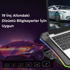 Bix BX-CP02G RGB Aydınlatmalı Gaming Notebook Soğutucu & Telefon Standı