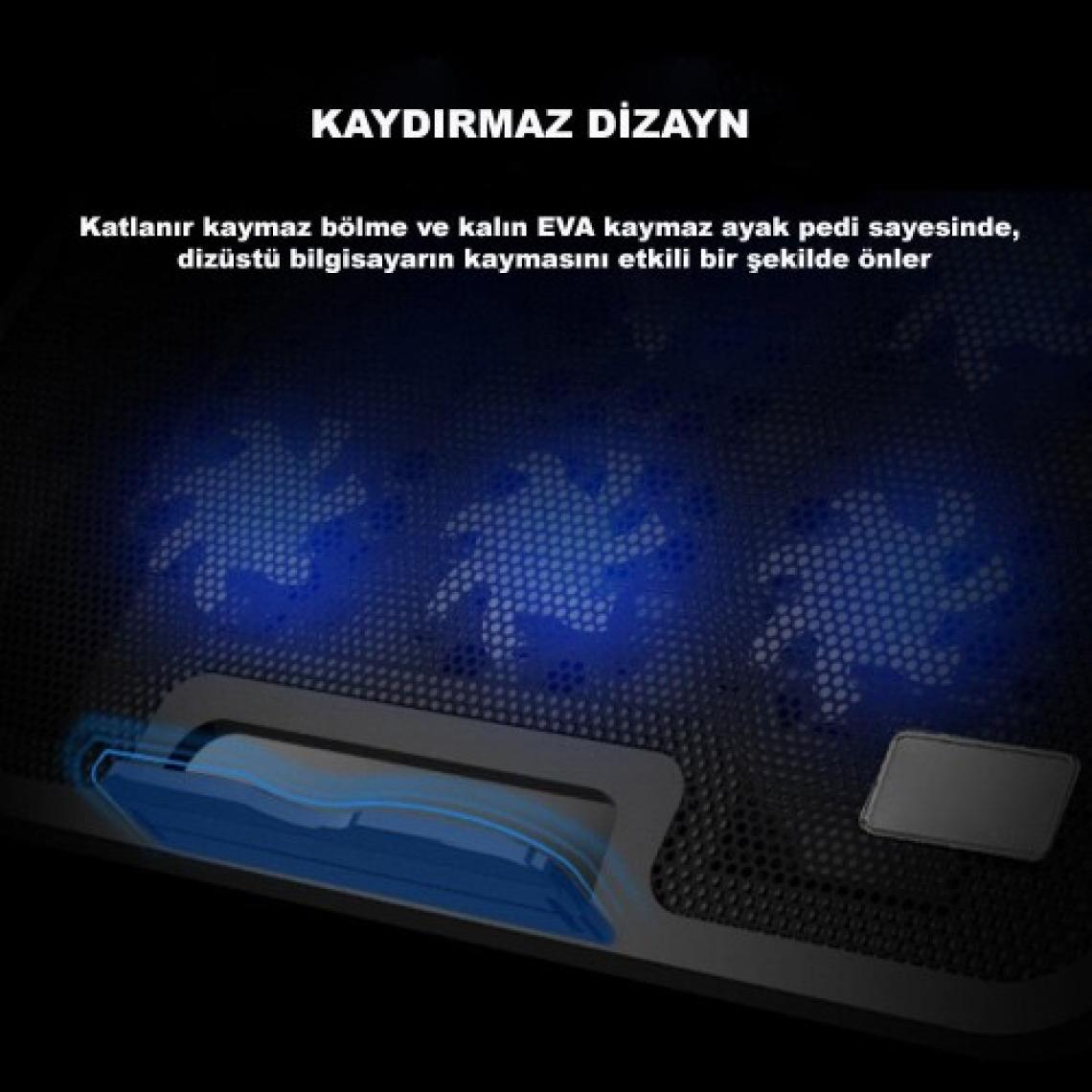 Dailytech 15.6 Inç 6 Fanlı Dizüstü Sessiz Laptop Soğutucu Standı