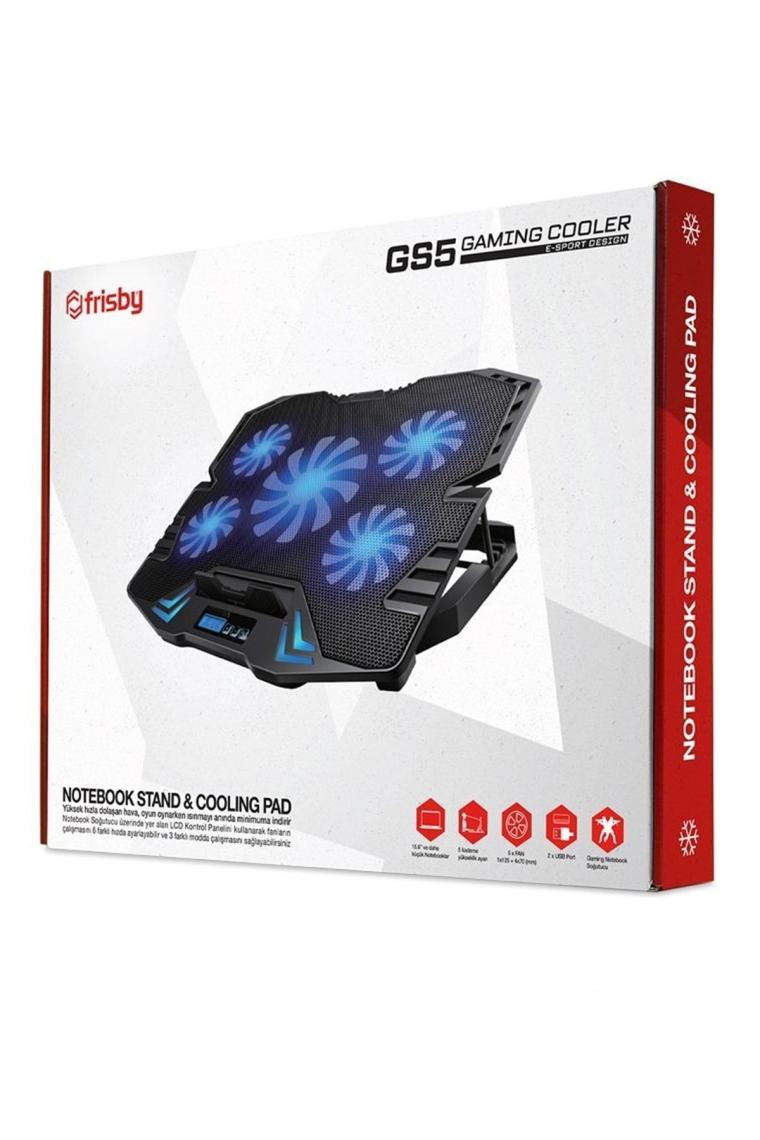 FRISBY FNC-5232ST GS5 5-Fanlı Notebook Soğutucu & Stand