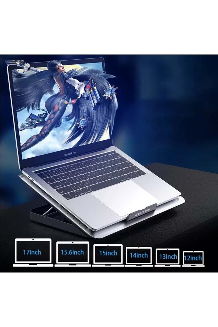 Triline Icecoorel Alimünyum Hız Ayarlı Notebook Soğutucu Ergonomik Stand