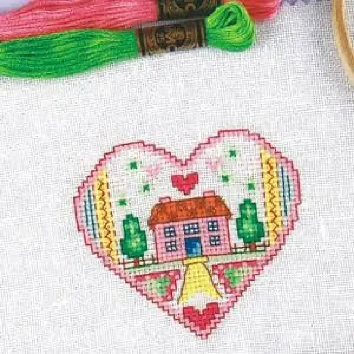 Kanaviçe Mini Motifler - Kalpler, Kuşlar ve Çiçekler - Susan Bates