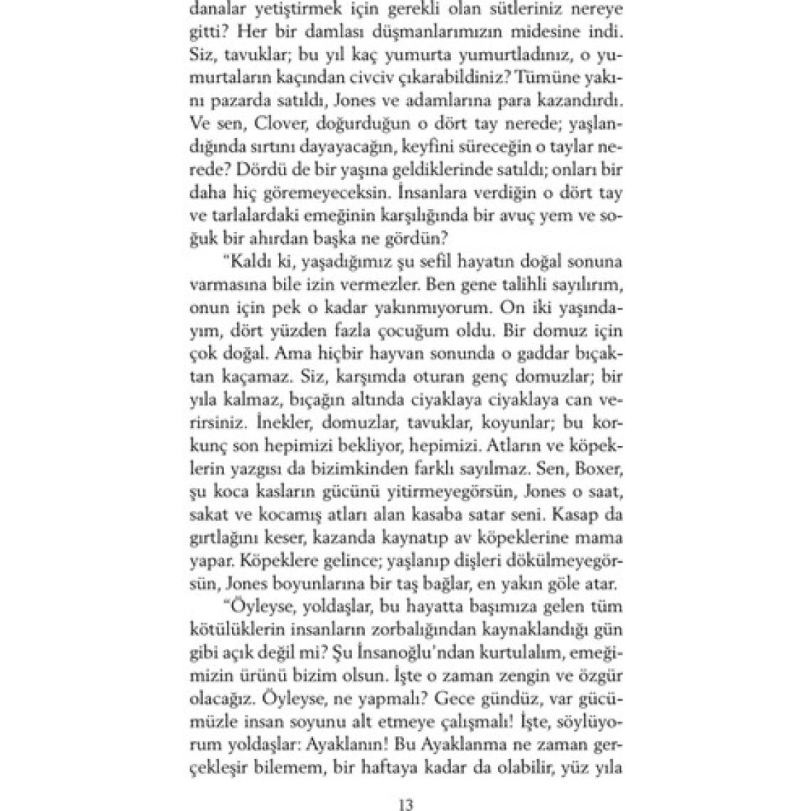 Can Yayınları – George Orwell Hayvan Çiftliği Romanı, İmzalı, Ciltsiz, Politik Taşlama ve Alegorik Klasik