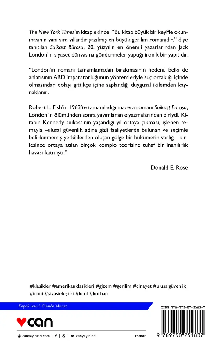 Suikast Bürosu - Jack London