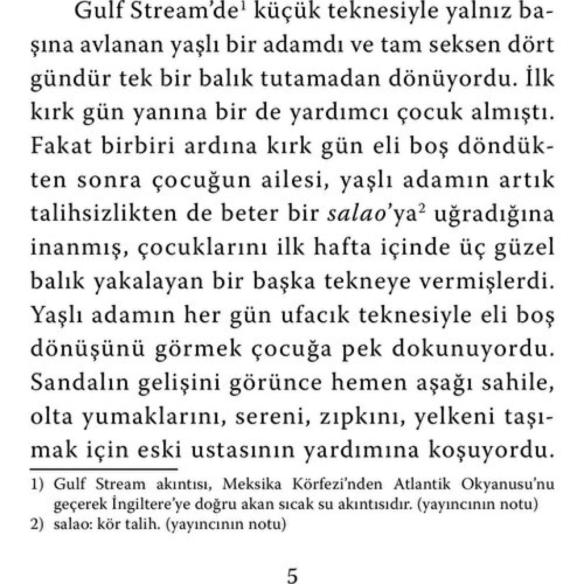 Yaşlı Adam Ve Deniz - Ernest Hemingway