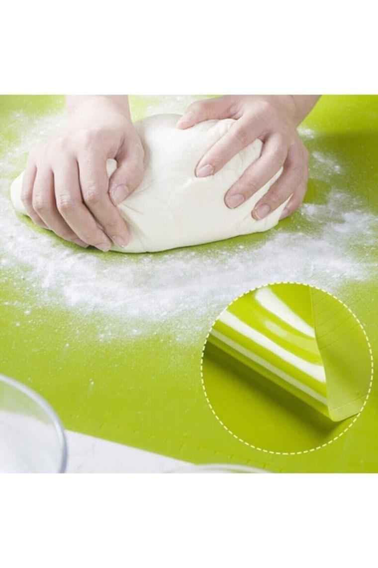 Büyük Boy Silikon Hamur Açma Matı Büyük Ölçü 45x65 Büyük