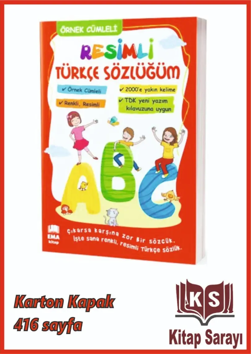 Ema Kitap Renkli Resimli Türkçe Sözlüğüm