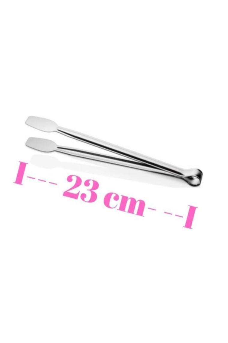 Maşa 2 Li Çelik Izgara Maşası Paslanmaz 23 Cm Kızartma Maşası