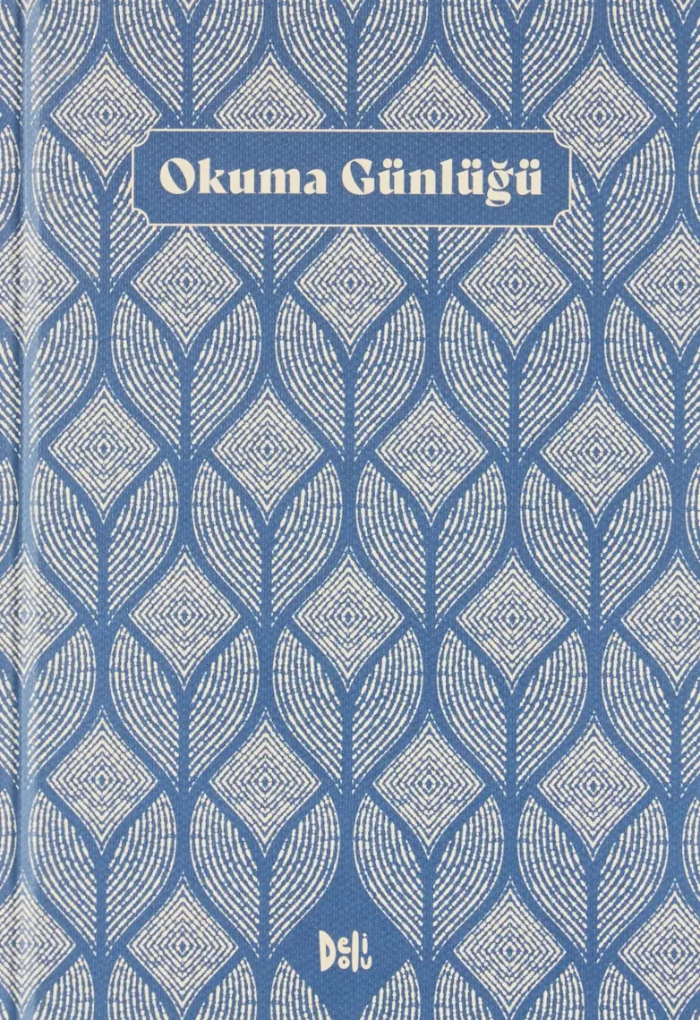 Okuma Günlüğü - Motifli - Lacivert (ciltli)