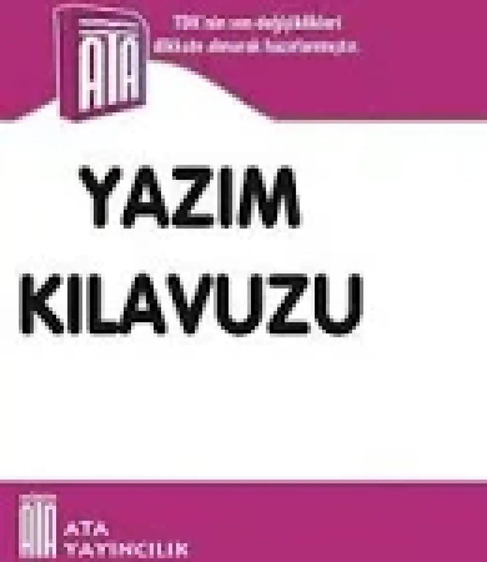 Yazım Kılavuzu (Sert Kapak)