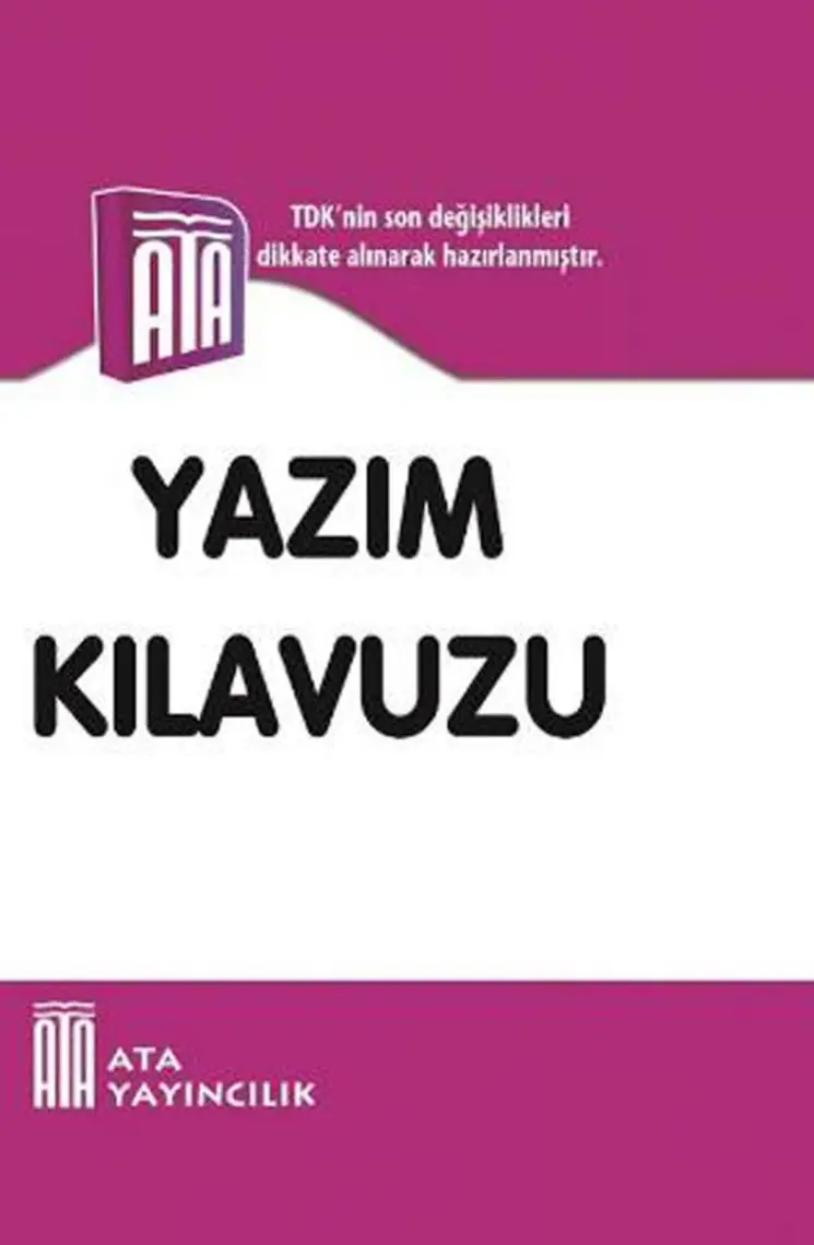 Yazım Kılavuzu (Sert Kapak)