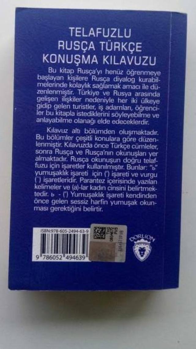 Telafuzlu Rusça Türkçe Konuşma Kılavuzu (Sözlük Ilaveli) - Metin Gökçe