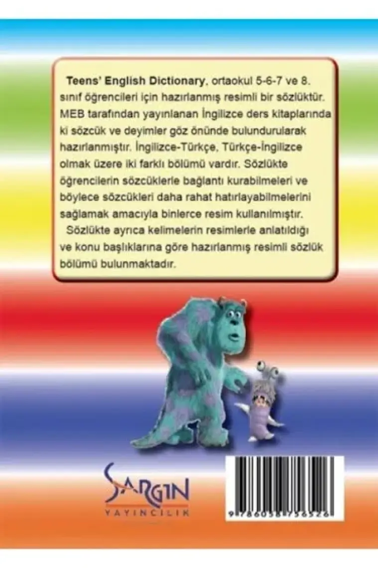 Sargın Teens Dictionary English İngilizce-Türkçe Sözlük