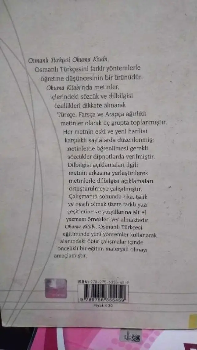 Osmanlı Türkçesi Okuma Kitabı-İ. Hakkı Aksoyak