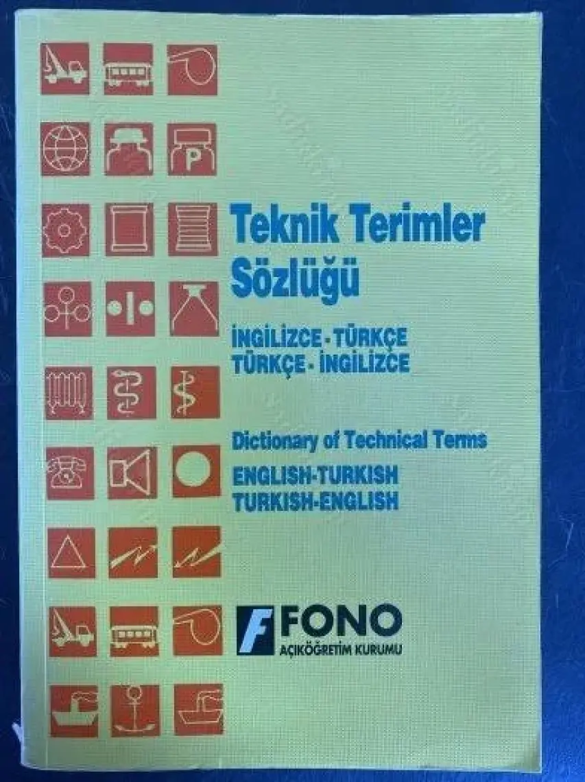 Fono Yayınları Fono İngilizce/Türkçe - Türkçe / İngilizce Teknik Terimler