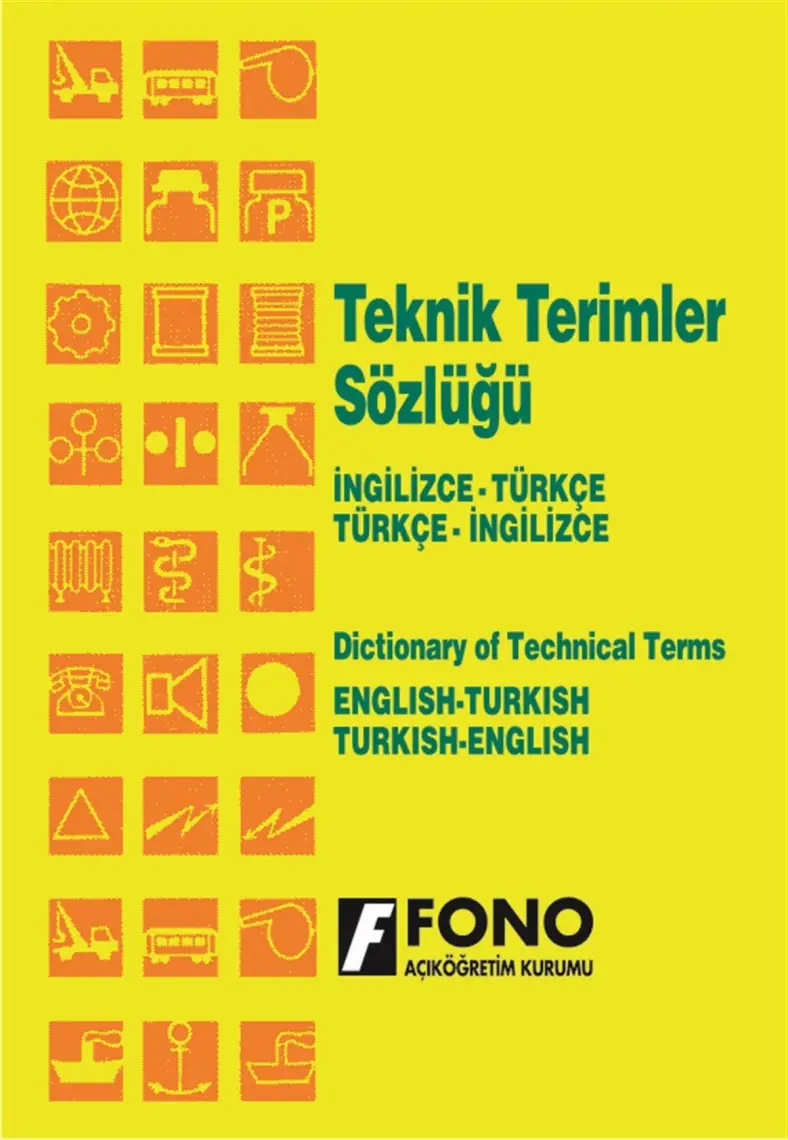 Fono Yayınları Fono İngilizce/Türkçe - Türkçe / İngilizce Teknik Terimler