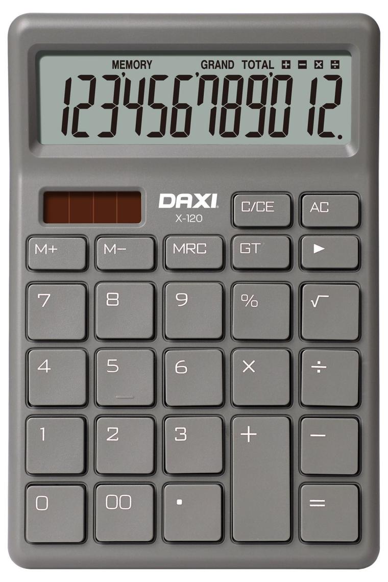 Daxi X-120 Pembe 12 Haneli Hesap Makinesi
