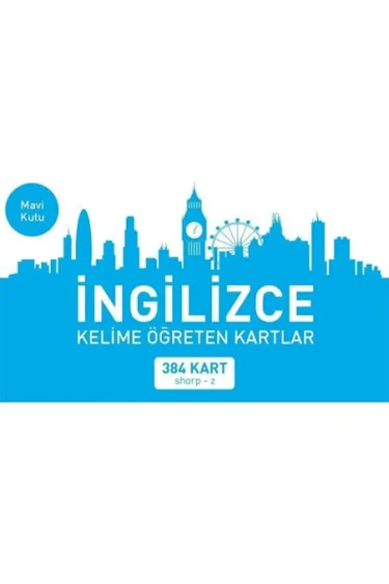 İngilizce Kelime Öğreten Kartlar Mavi Kutu (Sharp-Z)