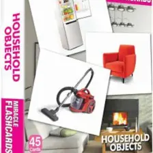 MK Publications Miracle Flashcards – Household Objects Box 45 Cards