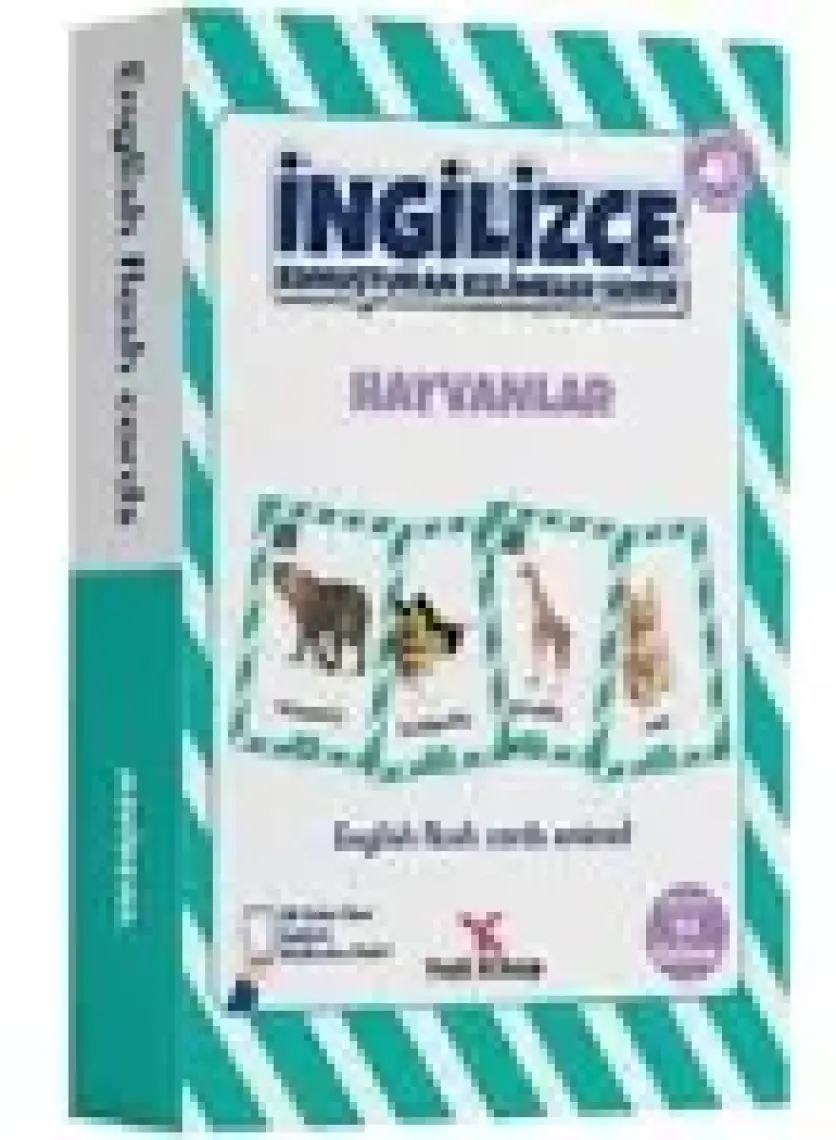 Yeti Kitap Ingilizce Kelime Kartları Hayvanlar (Ciltli)