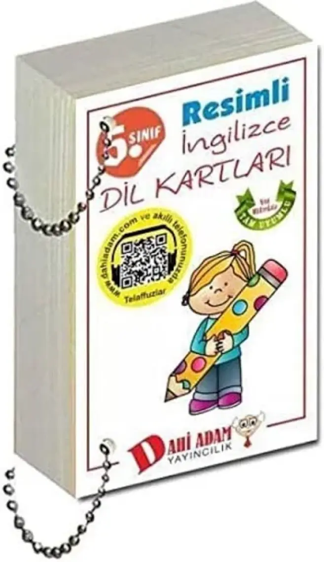 Dahi Adam 5. Sınıf Resimli İngilizce Dil Kartları