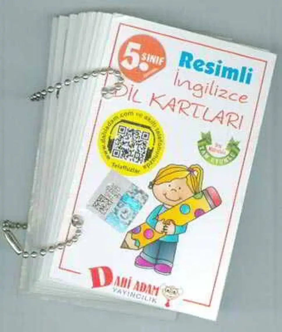 Dahi Adam 5. Sınıf Resimli İngilizce Dil Kartları