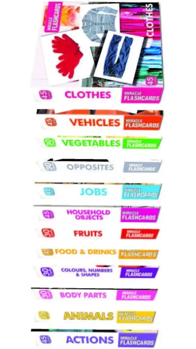 MK Publications Miracle Flashcards - Vegetables