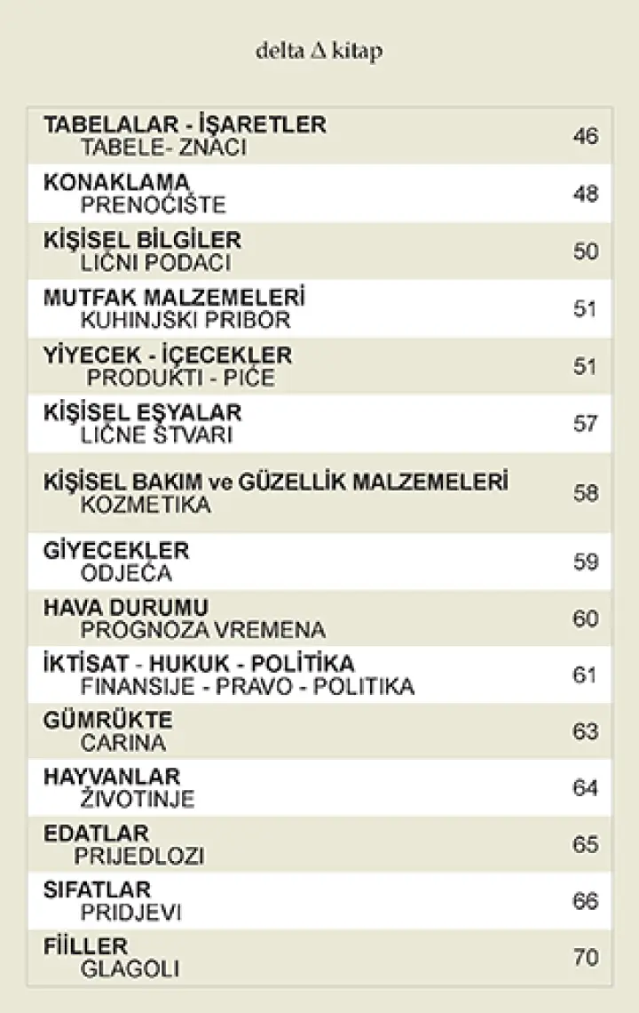 Delta Kültür Yayınevi Boşnakça Dil Kartları-Dijana Karapirim
