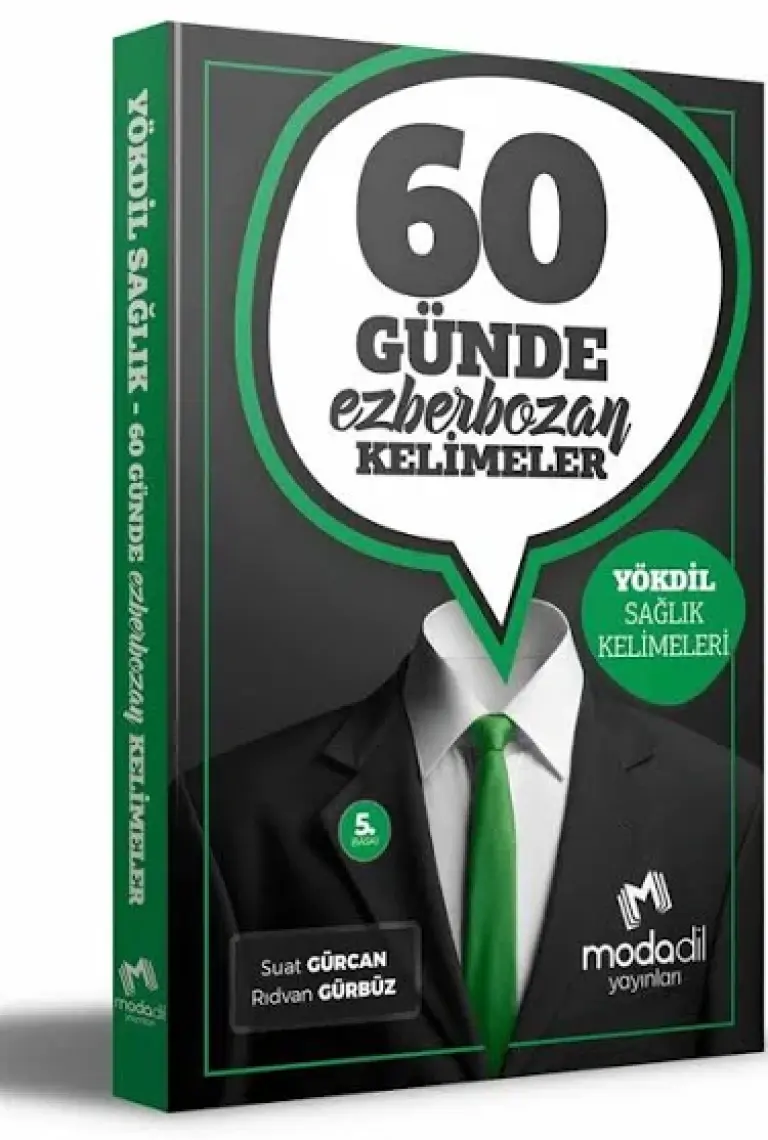 Modadil Moda Dil Yayınları 60 Günde Ezberbozan Kelimeler YÖKDİL Sağlık Kelimeleri
