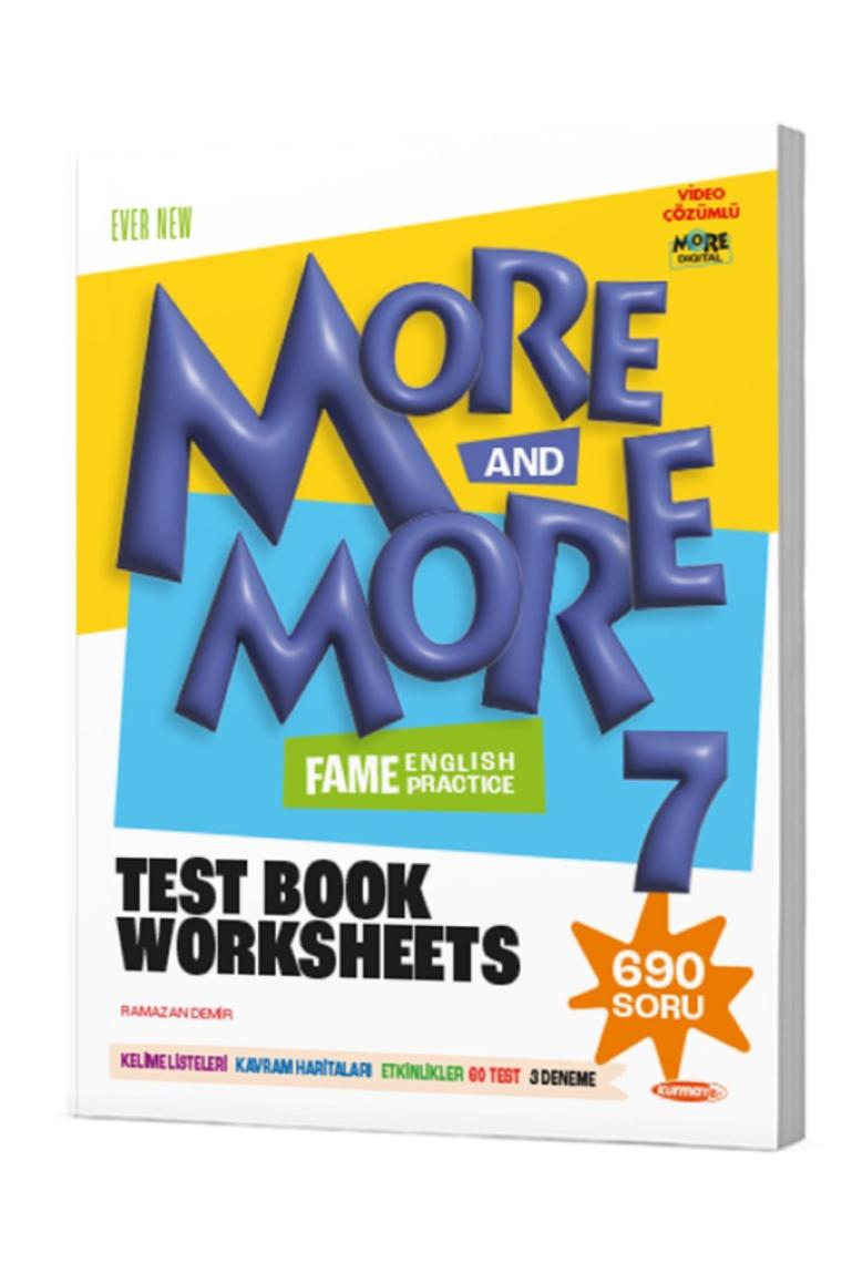 Kurmay Yayınları More & More 7 Fenomen Test Book Worksheets