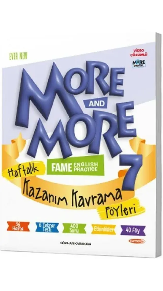 Kurmay Yayınları 7. Sınıf More & More English Haftalık Kazanım Kavra