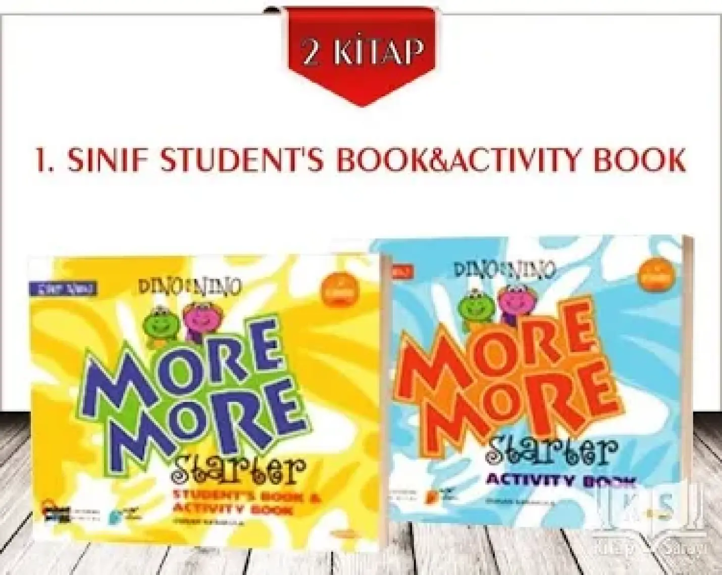 Kurmay Yayınları 1.Sınıf English Starter Dino and Nino Students Book & Activity Book CD'siz