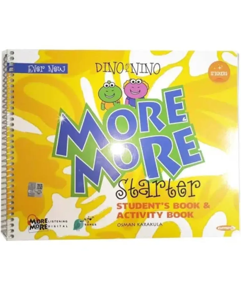 Kurmay Yayınları 1.Sınıf English Starter Dino and Nino Students Book & Activity Book CD'siz
