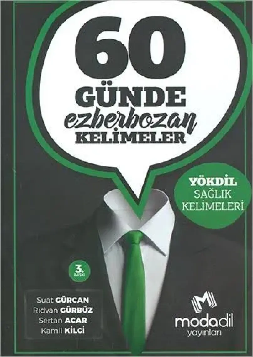 Modadil Moda Dil Yayınları 60 Günde Ezberbozan Kelimeler YÖKDİL Sağlık Kelimeleri
