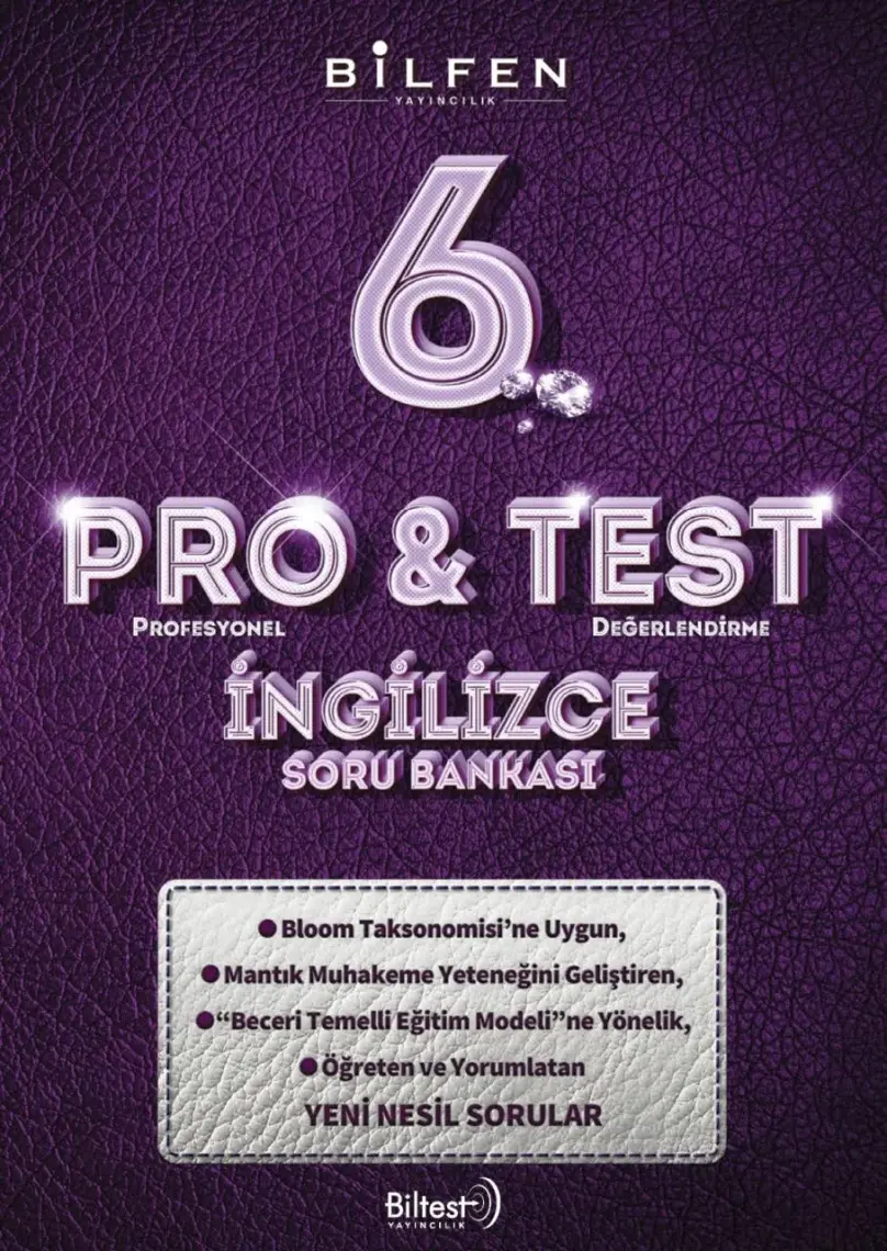 Bilfen Yayınları 6. Sınıf İngilizce Pro&Test Soru Bankası