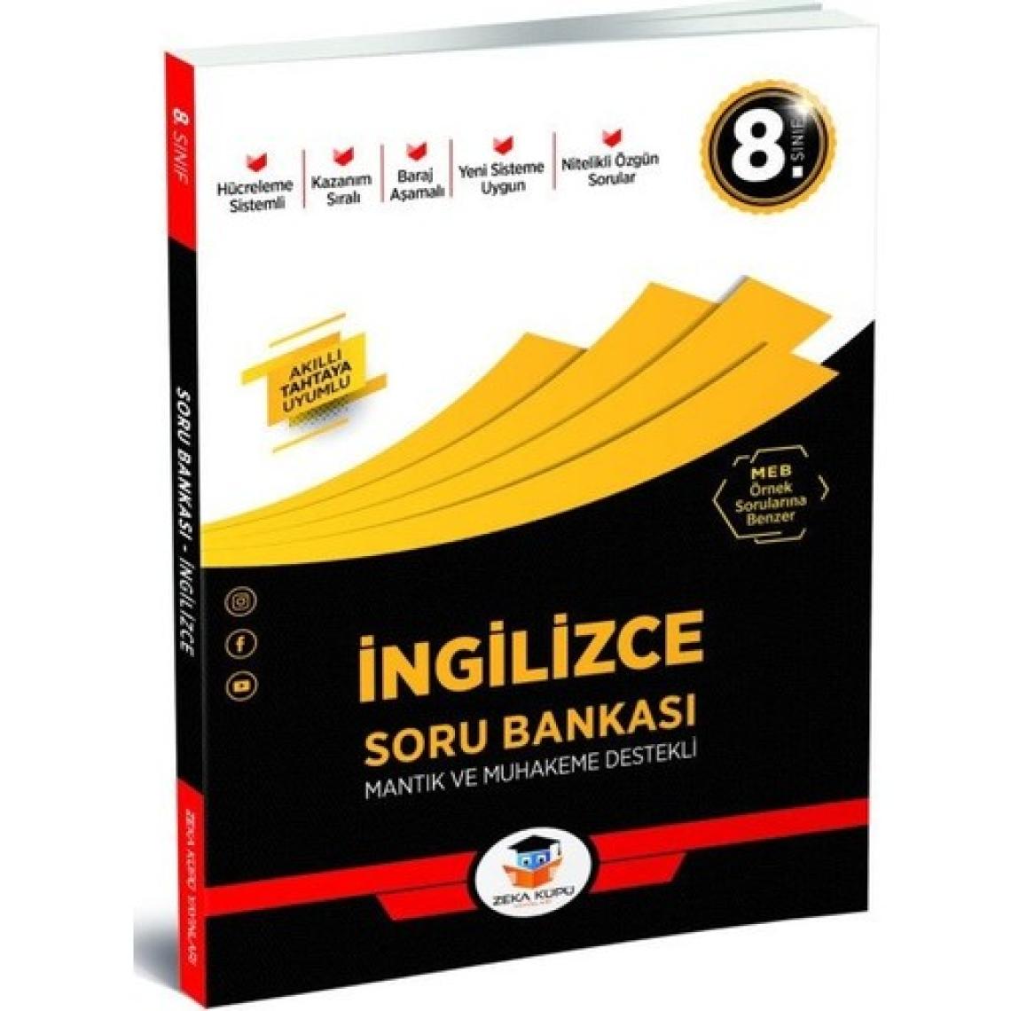 8.Sınıf İngilizce Soru Bankası Zeka Küpü Yayınları