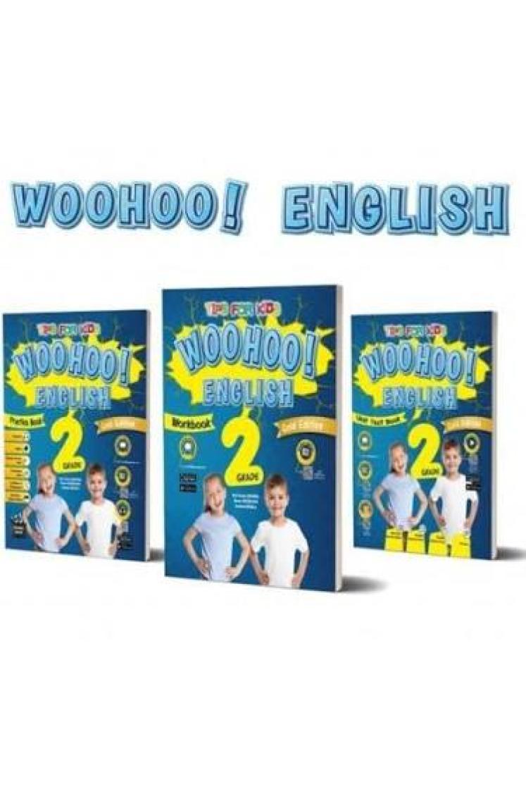 Kırmızı Beyaz Yayınlar 2.Sınıf  Woohoo English Gold Edition Practice+Work+Unit Test Book