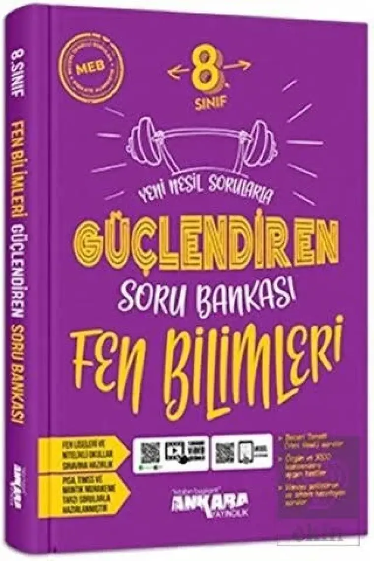 Ankara Yayıncılık 8.Sınıf  Güçlendiren Soru Bankası Ingilizce