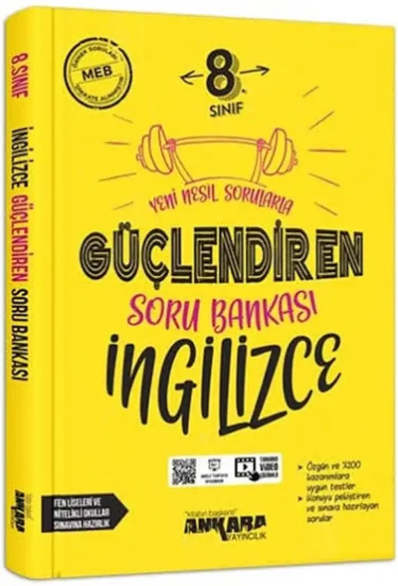 Ankara Yayıncılık 8.Sınıf  Güçlendiren Soru Bankası Ingilizce