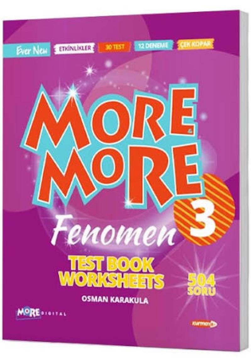 Kurmay Yayınları 3.Sınıf More & More Englısh Worksheets & Test Book