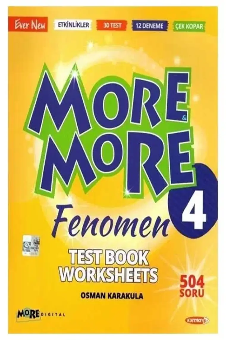Kurmay Yayınları 4.Sınıf More & More Englısh Worksheets & Test Book