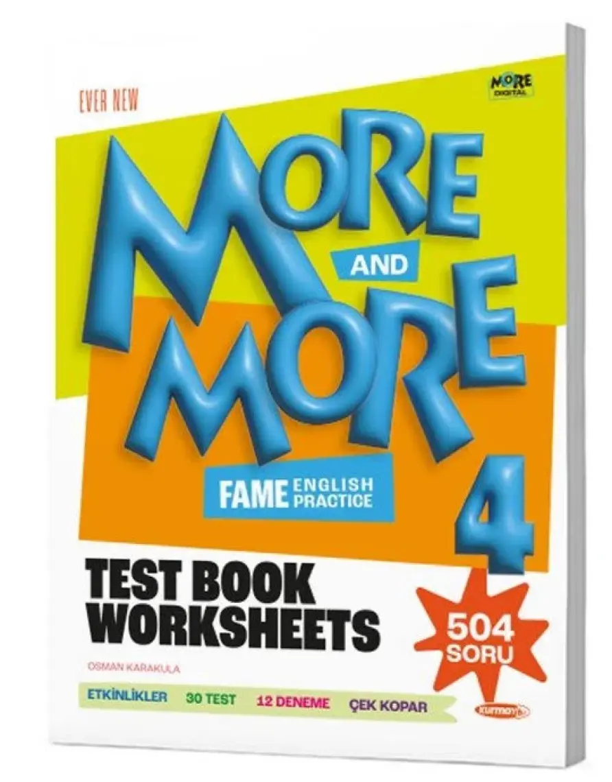 Kurmay Yayınları 4.Sınıf More & More Englısh Worksheets & Test Book